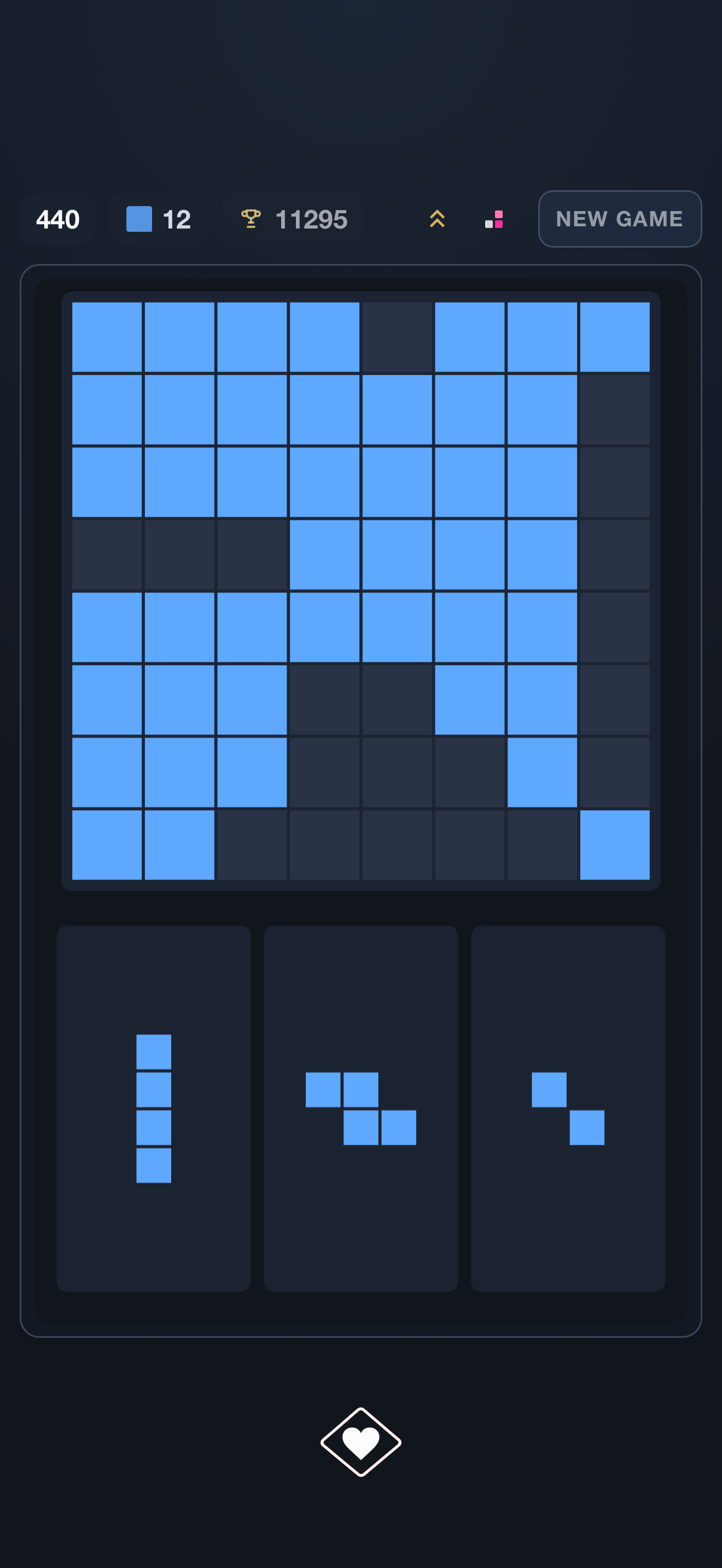 Blocklove Classic Blue color scheme